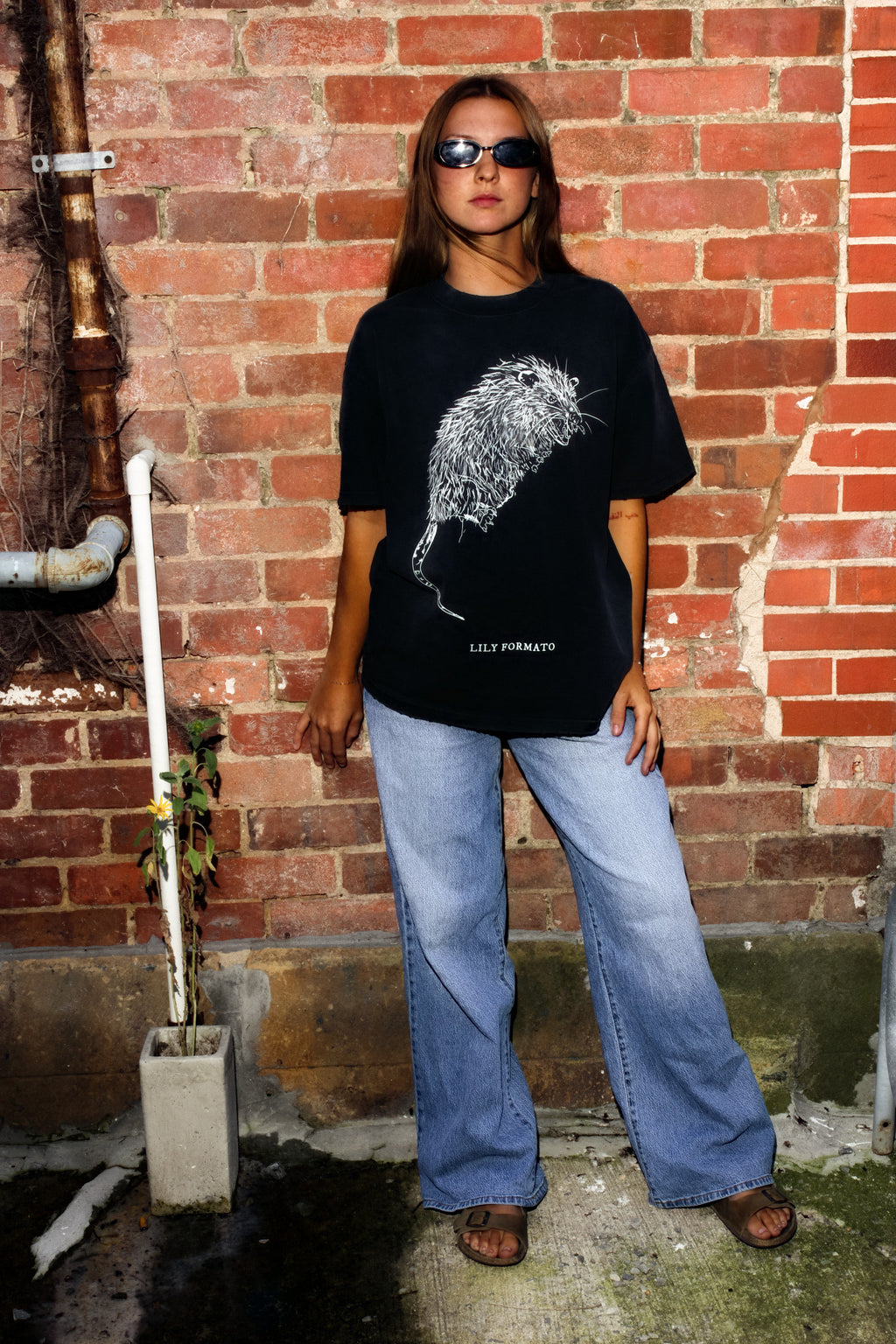 Feral Opossum Tee by Lily Formato | House of Lenore Appalachian Artist Series
