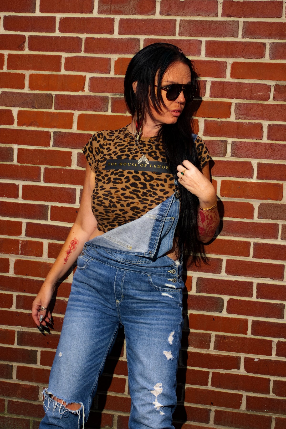 Women’s Leopard Print Crop T-Shirt