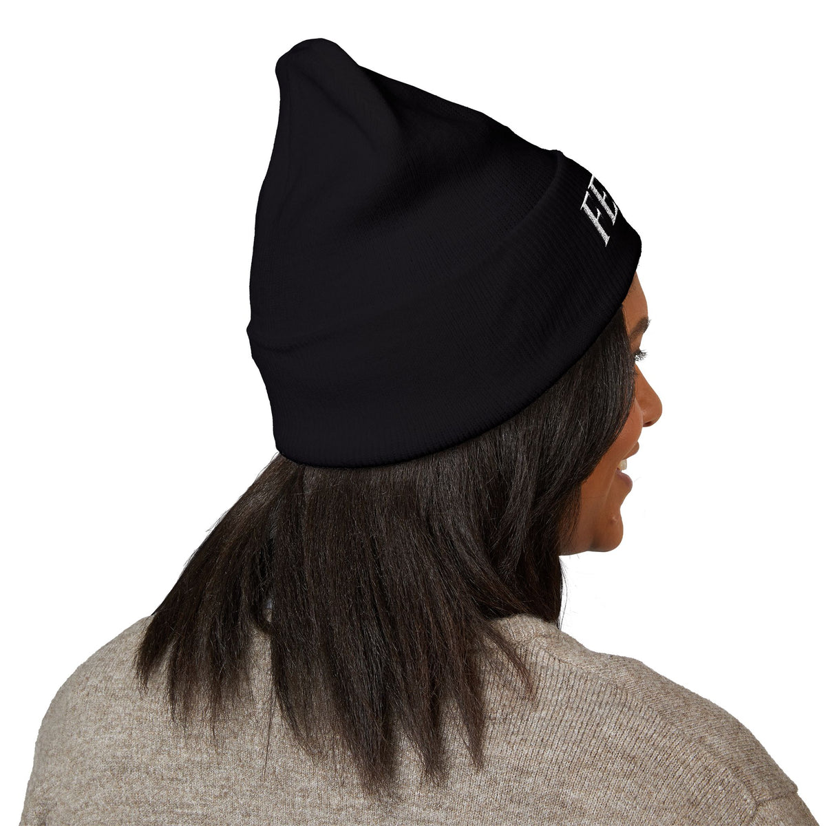 Feral Embroidered Cuffed Beanie