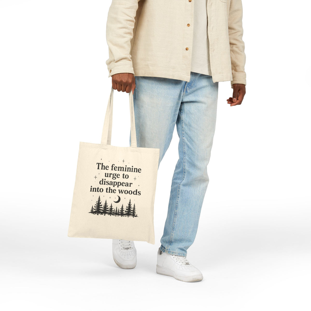 Tote Bag — "The feminine urge to disappear into the woods"