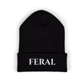 Feral Embroidered Cuffed Beanie