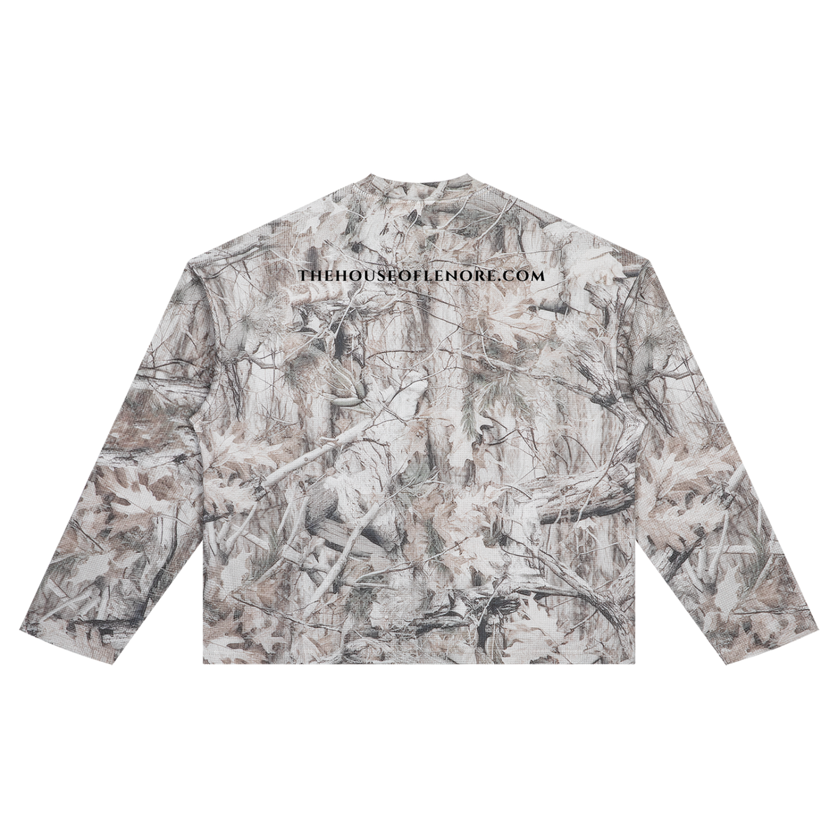 FERAL Camo Waffle Long Sleeve Oversized T-Shirt