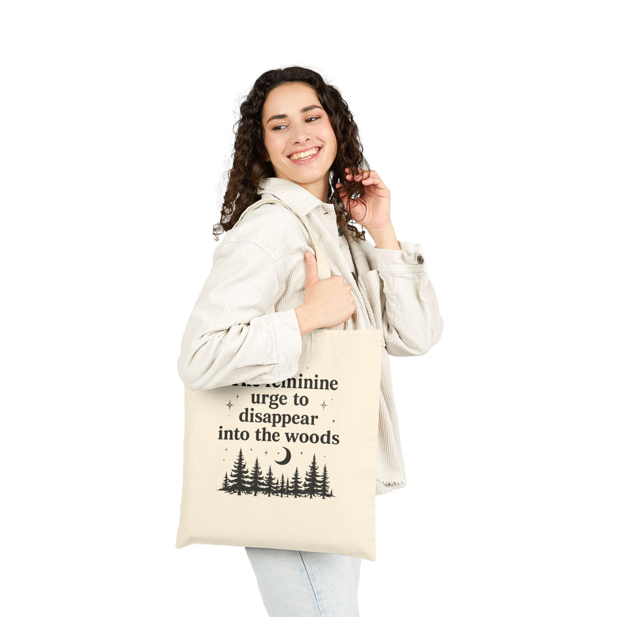 Tote Bag — "The feminine urge to disappear into the woods"
