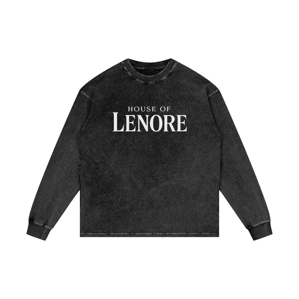 Acid Wash Oversize Long Sleeve T-Shirt