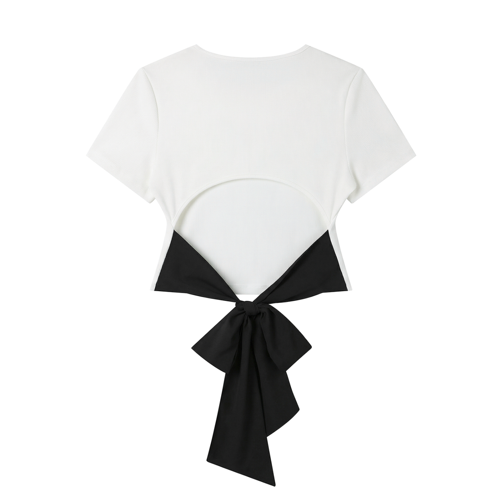 House of Lenore Feral Bow Back Top