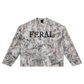 FERAL Camo Waffle Long Sleeve Oversized T-Shirt