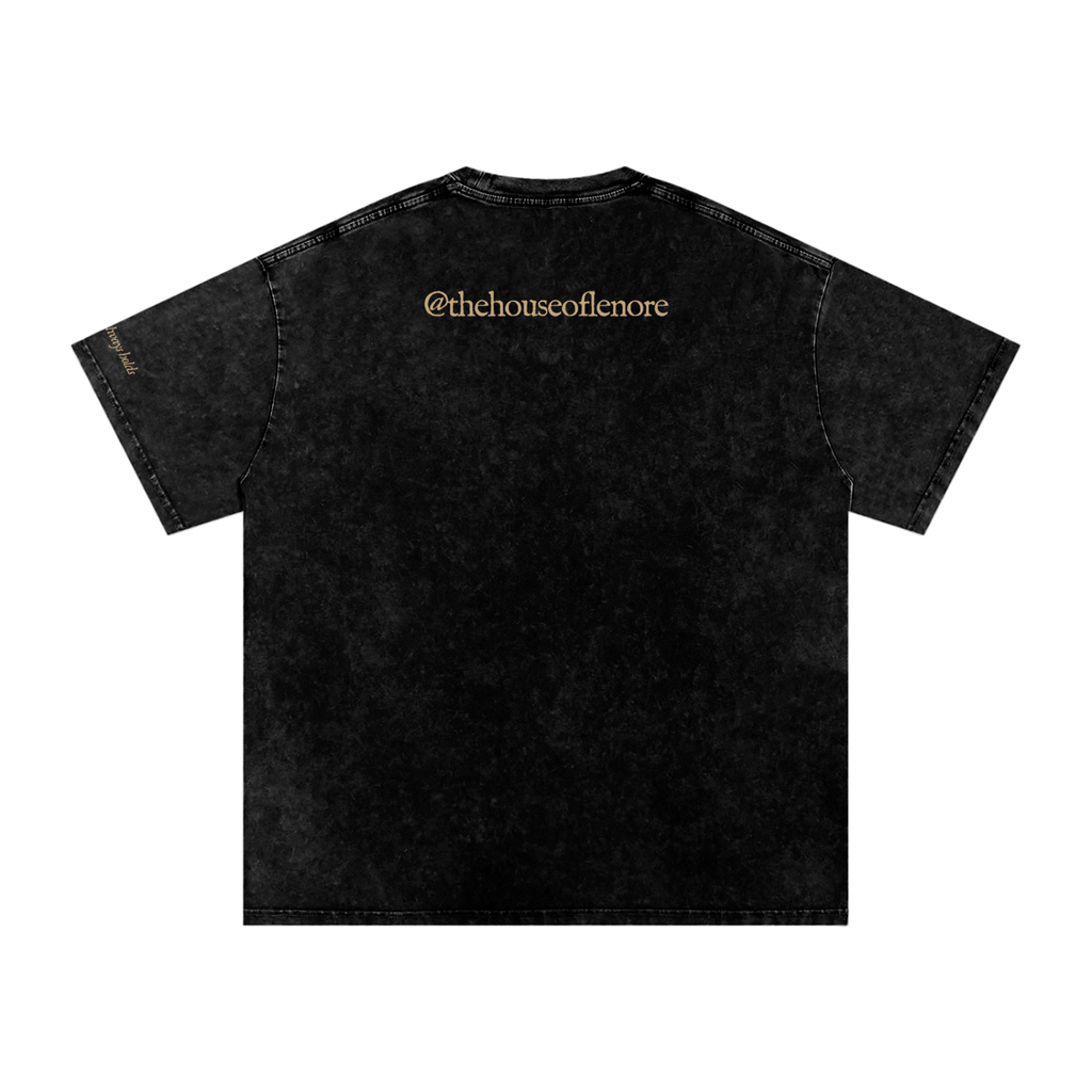 Snow Washed Oversized Cotton T-Shirt
