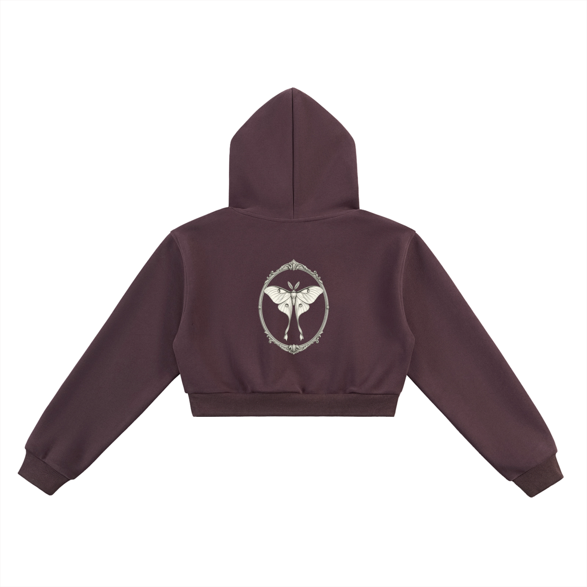 Fall House of Lenore Moth Crop Hoodie