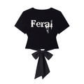 House of Lenore Feral Bow Back Top